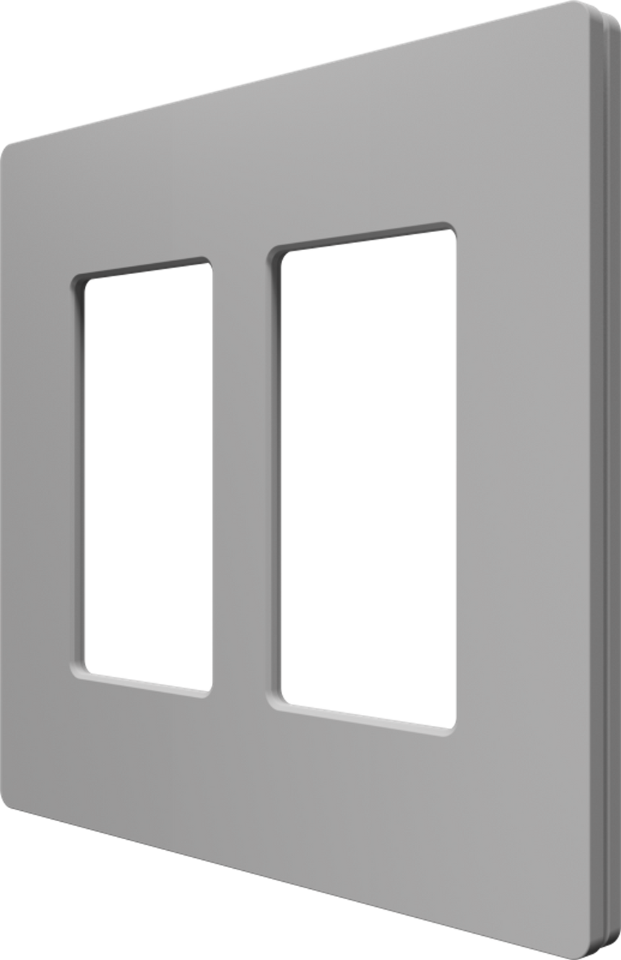 Crestron CM2-FP-G2-G-T - Cameo® 2 Faceplate, 2-Gang, Gray Textured