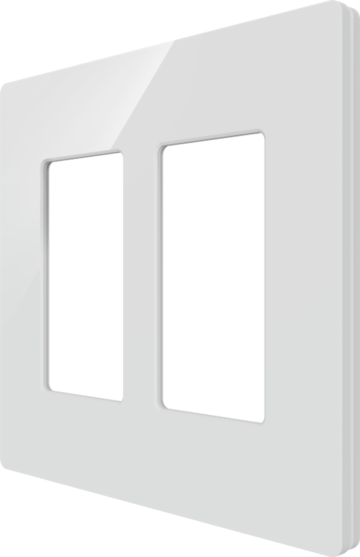 Crestron CM2-FP-G2-W-S - Cameo® 2 Faceplate, 2-Gang, White Smooth