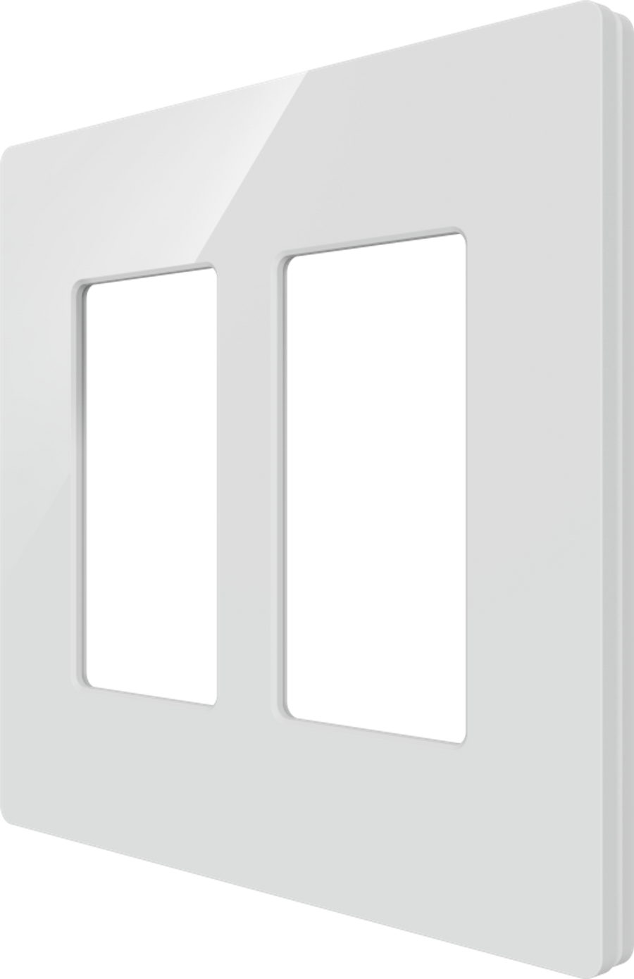 Crestron CM2-FP-G2-W-S - Cameo® 2 Faceplate, 2-Gang, White Smooth
