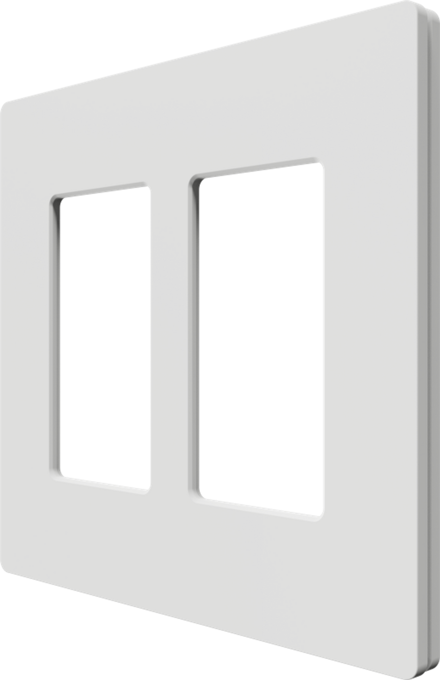 Crestron CM2-FP-G2-W-T - Cameo® 2 Faceplate, 2-Gang, White Textured