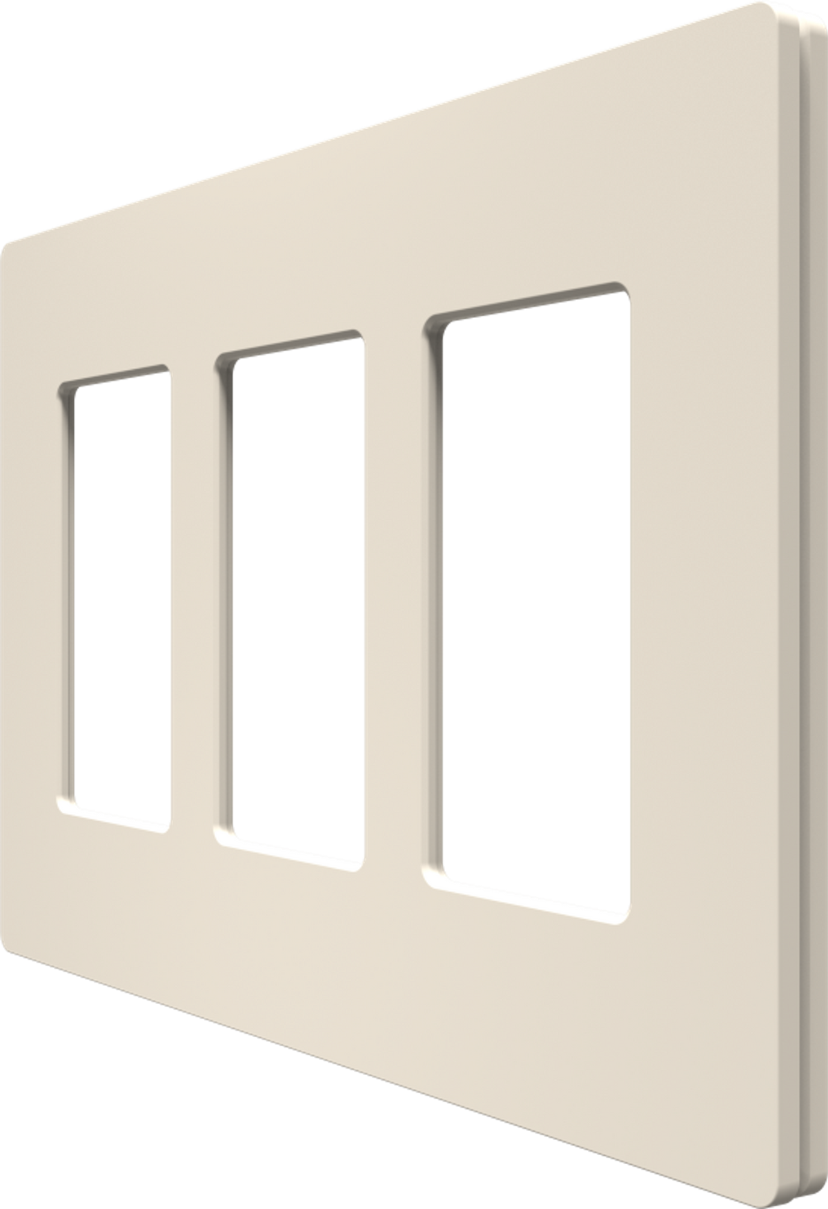 Crestron CM2-FP-G3-A-T - Cameo® 2 Faceplate, 3-Gang, Almond Textured