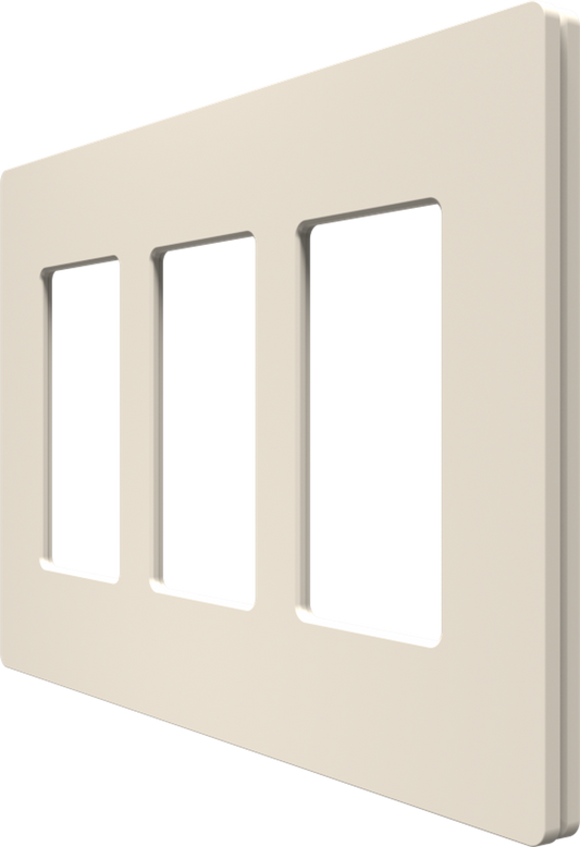 Crestron CM2-FP-G3-A-T - Cameo® 2 Faceplate, 3-Gang, Almond Textured