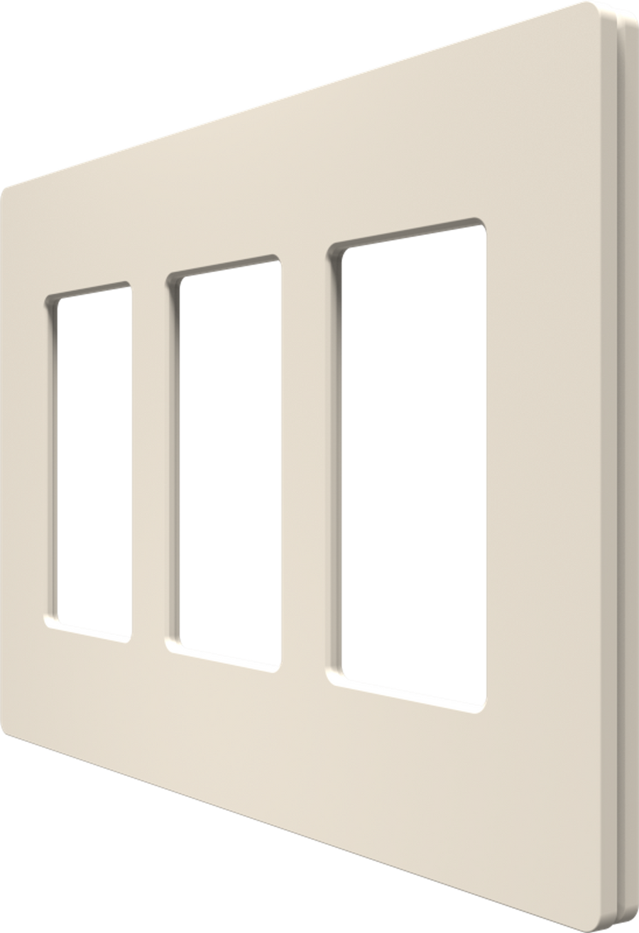Crestron CM2-FP-G3-A-T - Cameo® 2 Faceplate, 3-Gang, Almond Textured