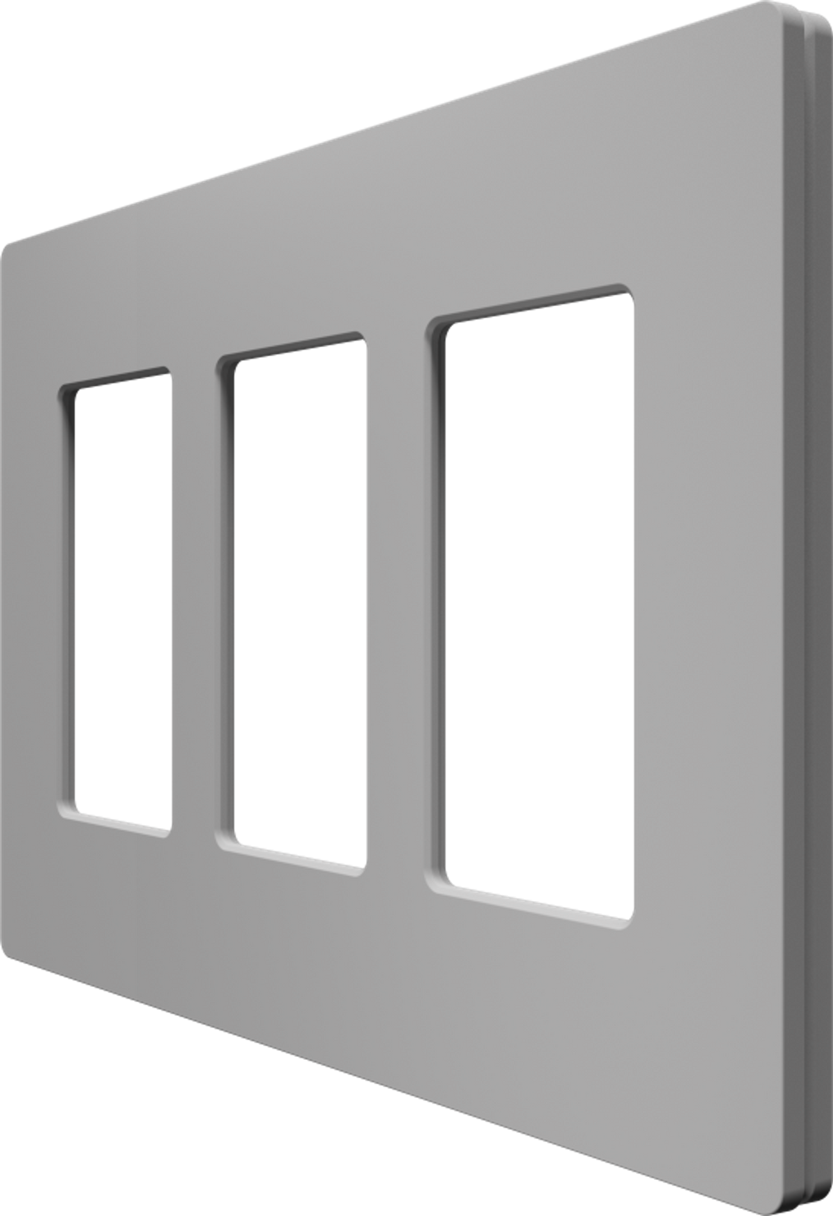 Crestron CM2-FP-G3-G-T - Cameo® 2 Faceplate, 3-Gang, Gray Textured