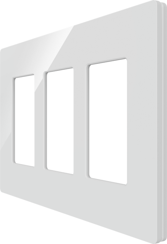 Crestron CM2-FP-G3-W-S - Cameo® 2 Faceplate, 3-Gang, White Smooth