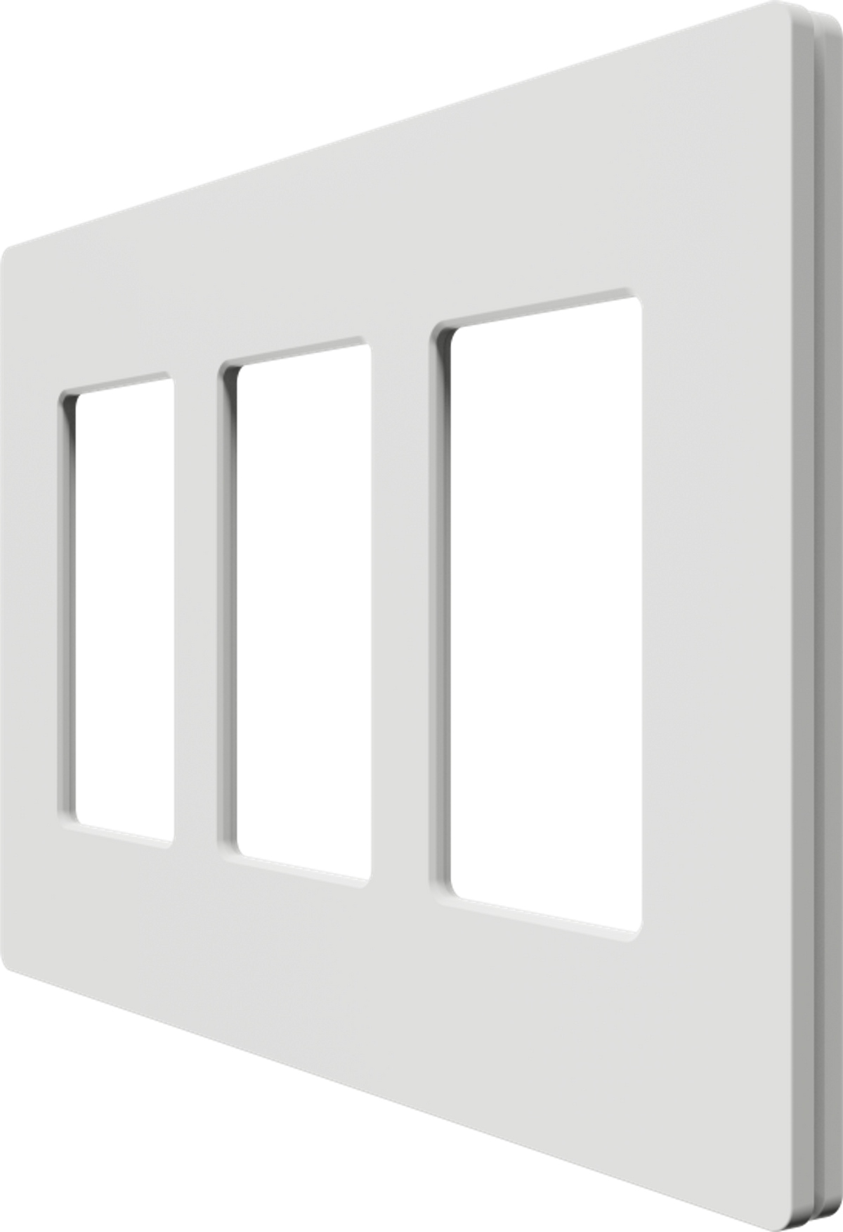 Crestron CM2-FP-G3-W-T - Cameo® 2 Faceplate, 3-Gang, White Textured