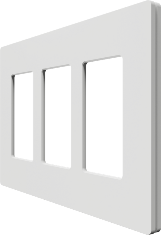 Crestron CM2-FP-G3-W-T - Cameo® 2 Faceplate, 3-Gang, White Textured