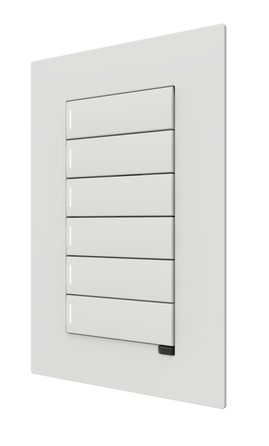 Crestron CM2-KPFCN-W-T - Cameo® 2 Flush Keypad with Cresnet® Communications, Full Keypad, Standard Engraved, White Textured