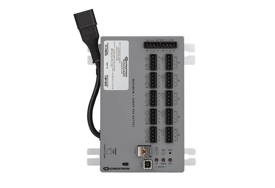 Crestron CSA-PWS10S-HUB-ENET - 10-Motor Power Supply with Ethernet to Cresnet® Bridge and Cresnet Hub