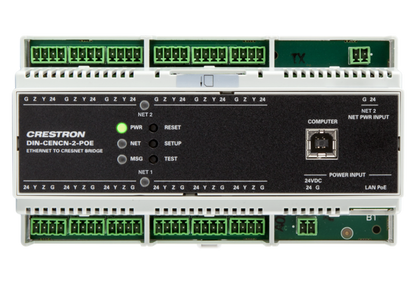 Crestron DIN-CENCN-2-POE - Ethernet to Cresnet® Network Bridge with PoE