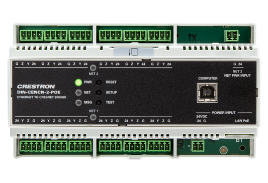 Crestron DIN-CENCN-2-POE - Ethernet to Cresnet® Network Bridge with PoE