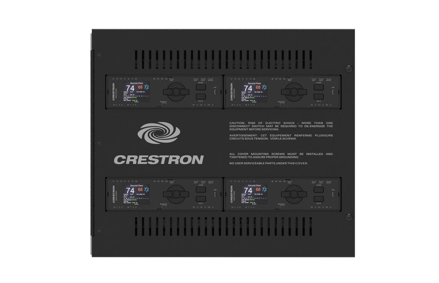 Crestron DIN-EN-2X18-HC-2OPEN - DIN Rail Enclosure with 2 DIN Rails and 2 Cover Openings