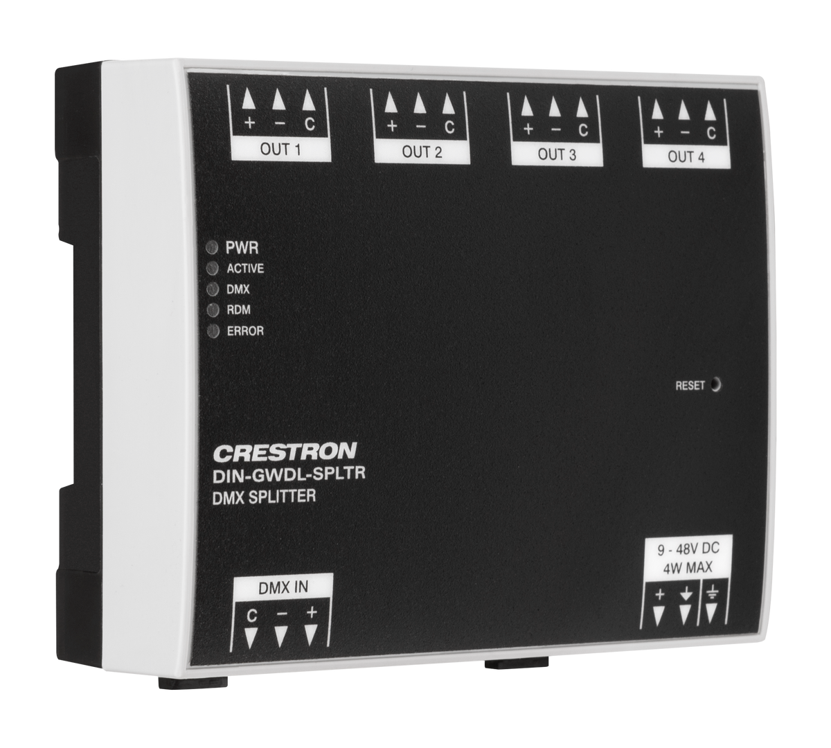 Crestron DIN-GWDL-SPLTR - Digital Lighting Splitter, 4 Channel, DIN Rail Mount