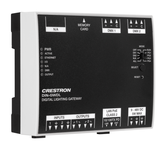 Crestron DIN-GWDL - Digital Lighting Gateway, DIN Rail Mount
