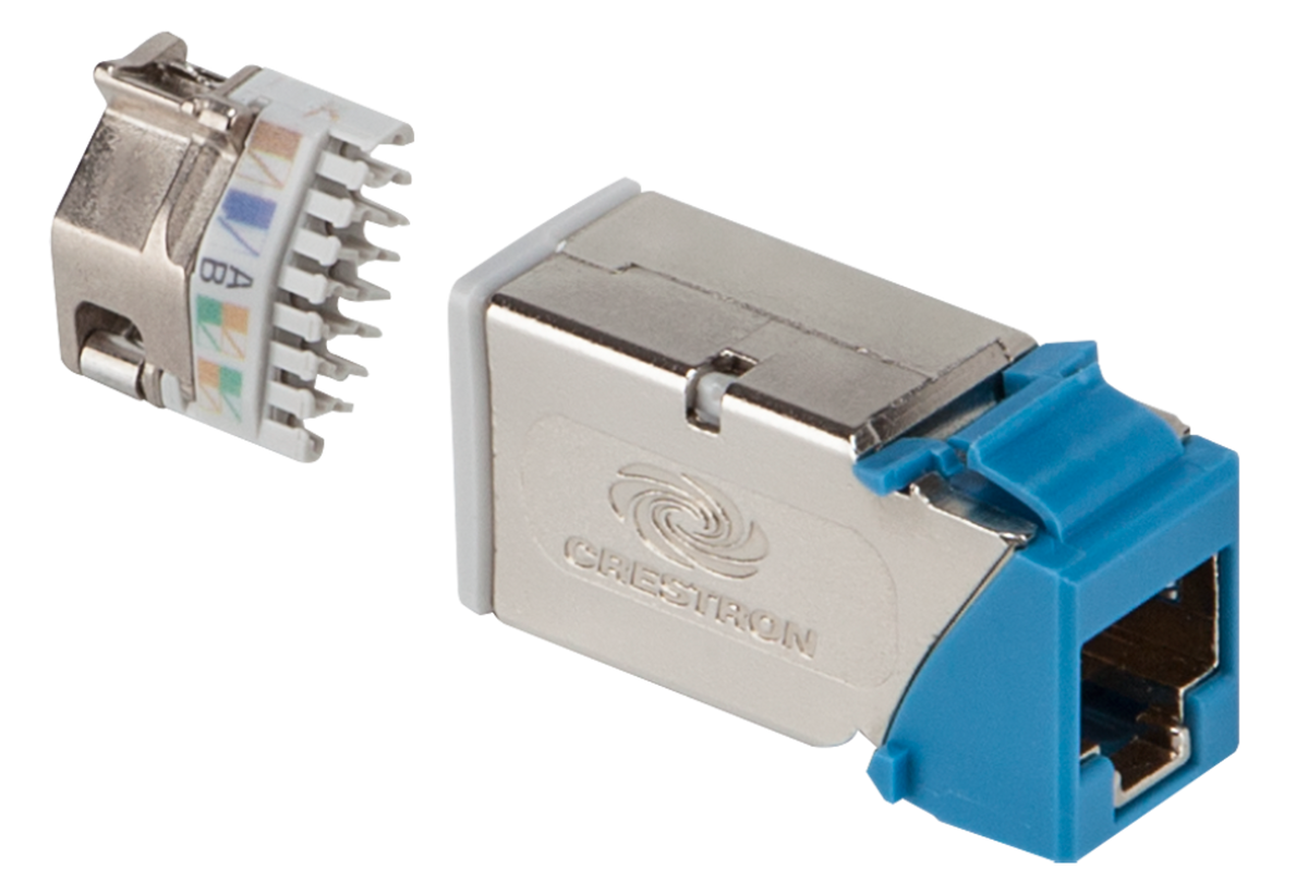 Crestron DM-CONN-ULTRA-RECP-20 - DigitalMedia™ Ultra Keystone RJ-45 Jack, 20-Pack w/Termination Tool