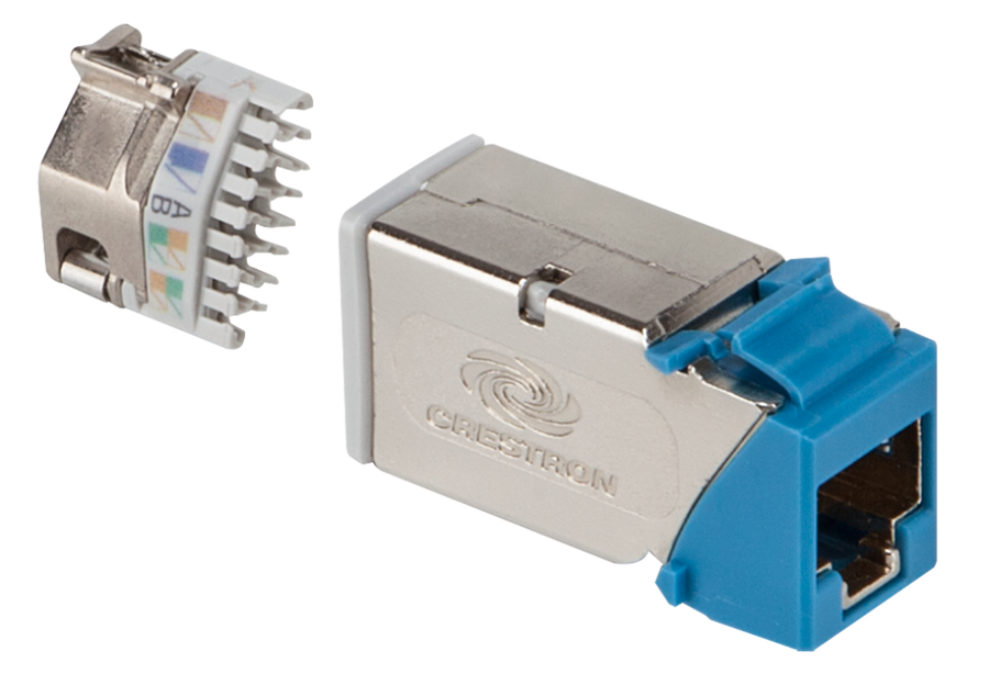 Crestron DM-CONN-ULTRA-RECP-20 - DigitalMedia™ Ultra Keystone RJ-45 Jack, 20-Pack w/Termination Tool