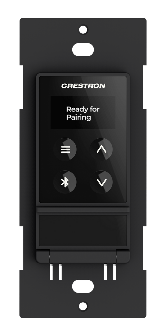 Crestron DM-NAX-BTIO-100-1G - DM NAX® Audio-over-IP Wall Plate with Bluetooth® Audio Support, Analog Audio Input and Output, 1‑Gang