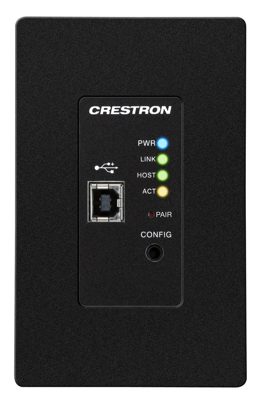 Crestron DM-NUX-L2-1G-B - DM NUX USB over Network Wall Plate with Routing, Local, Black