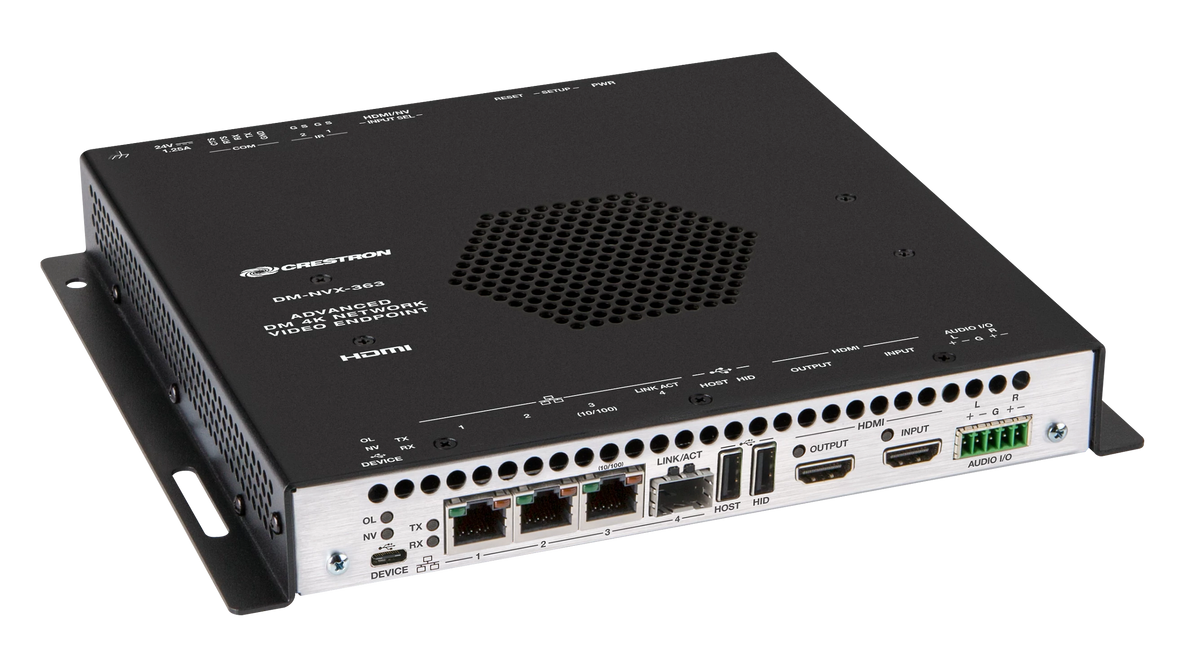 Crestron DM-NVX-363 - DM NVX® 4K60 4:4:4 HDR Network AV Encoder/Decoder with Downmixing and Dante® Audio