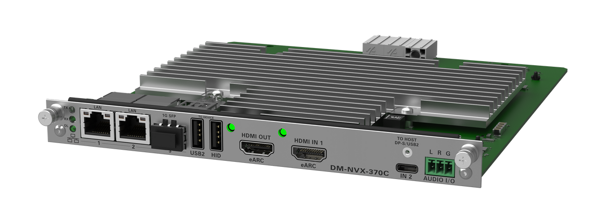 Crestron DM-NVX-370C - DM NVX® 4K60 4:4:4 AV-over-IP Encoder/Decoder Card with HDMI® and USB-C® Connectivity