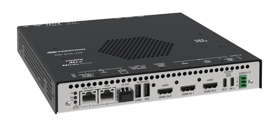 Crestron DM-NVX-385 - DM NVX® 5K 4x1 AV-over-IP Switcher with HDMI® and USB-C® Connectivity and Downmixing