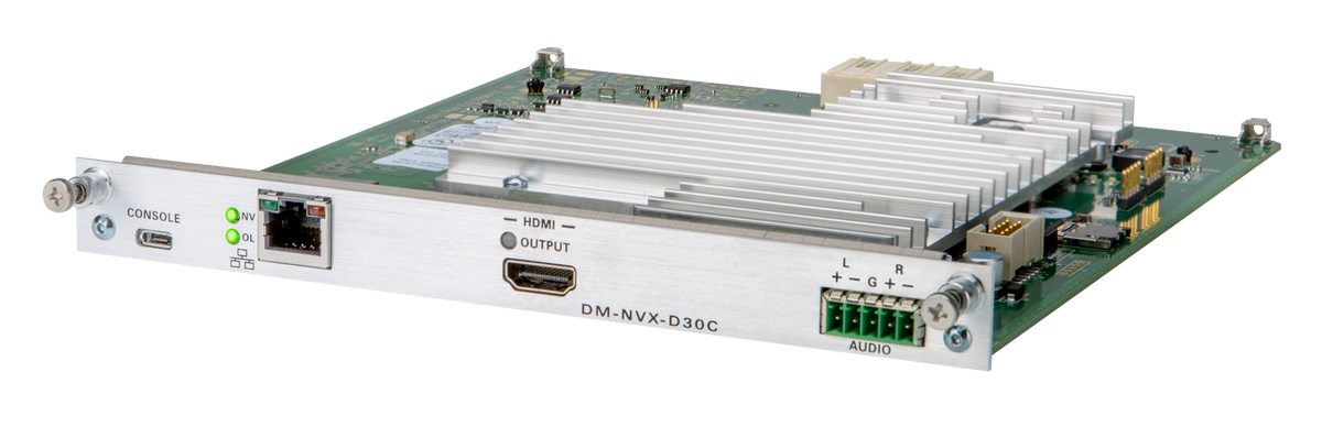 Crestron DM-NVX-D30C - DM NVX® 4K60 4:4:4 HDR Network AV Decoder Card