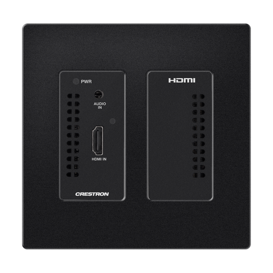 Crestron DM-NVX-E20-2G-B-T - DM NVX® 4K60 4:2:0 Network AV Encoder, Wall Plate, Black Textured