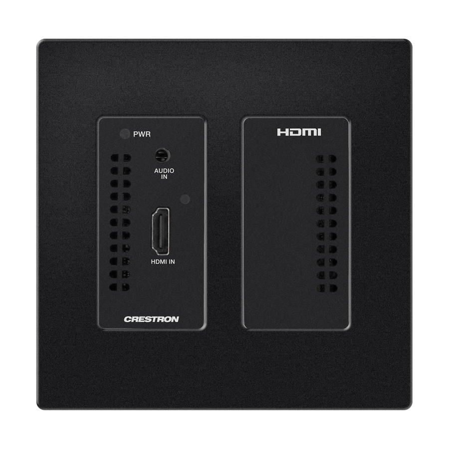 Crestron DM-NVX-E20-2G-B-T - DM NVX® 4K60 4:2:0 Network AV Encoder, Wall Plate, Black Textured