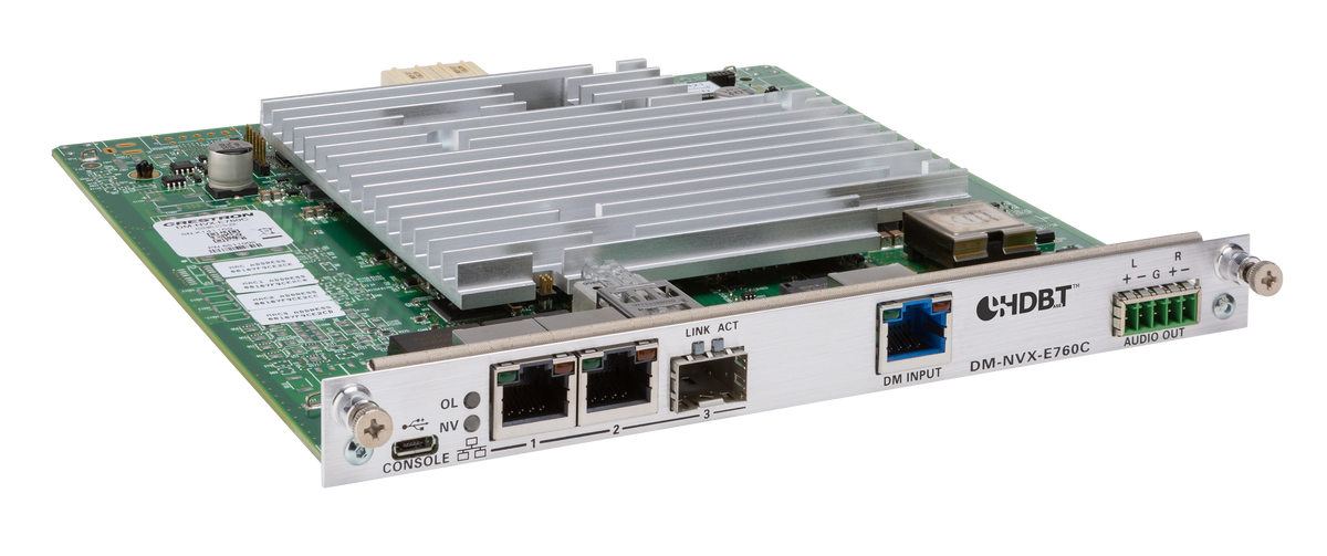 Crestron DM-NVX-E760C - DM NVX® 4K60 4:4:4 HDR Network AV Encoder Card with DM® Input