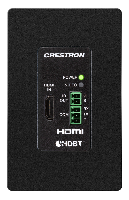 Crestron DM-TX-4KZ-100-C-1G-B-T - DigitalMedia 8G+® 4K60 4:4:4 HDR Wall Plate Transmitter, Black