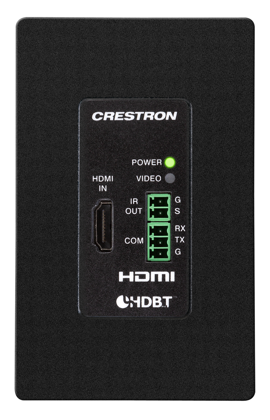 Crestron DM-TX-4KZ-100-C-1G-B-T - DigitalMedia 8G+® 4K60 4:4:4 HDR Wall Plate Transmitter, Black