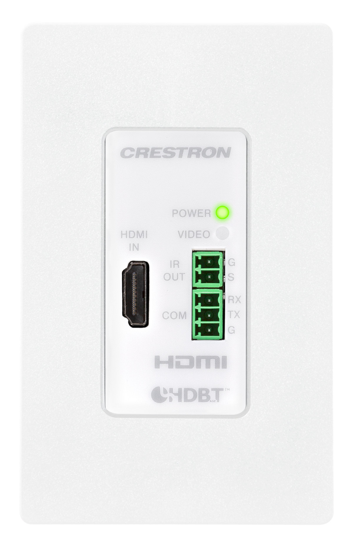 Crestron DM-TX-4KZ-100-C-1G-W-T - DigitalMedia 8G+® 4K60 4:4:4 HDR Wall Plate Transmitter, White