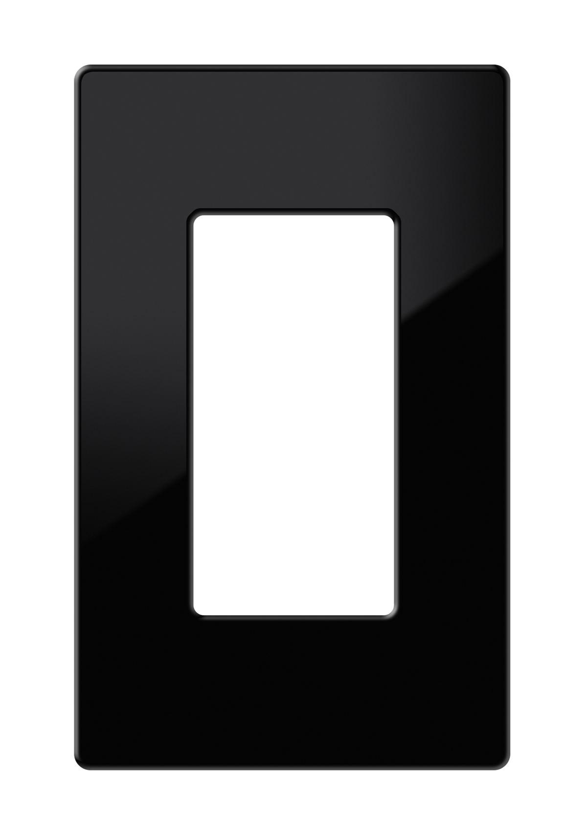 Crestron FP-G1-B-S - Decorator Style Faceplate, 1-Gang, Black Smooth