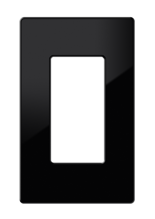 Crestron FP-G1-B-S - Decorator Style Faceplate, 1-Gang, Black Smooth