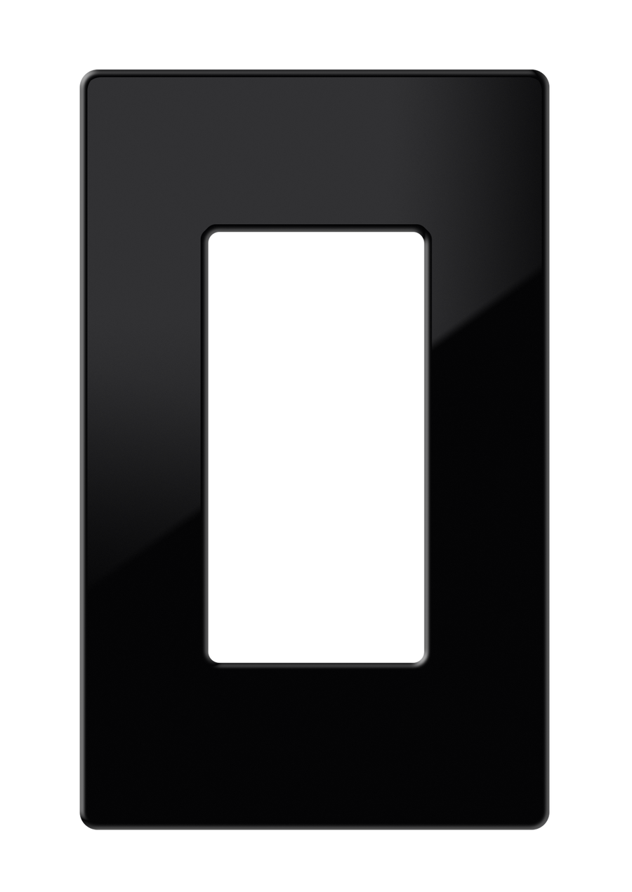 Crestron FP-G1-B-S - Decorator Style Faceplate, 1-Gang, Black Smooth