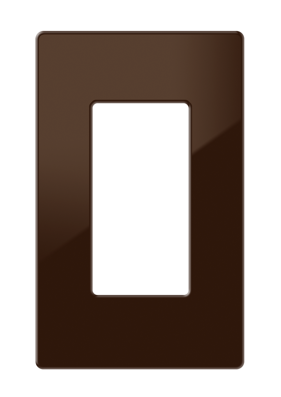 Crestron FP-G1-BRN-S - Decorator Style Faceplate, 1-Gang, Brown Smooth
