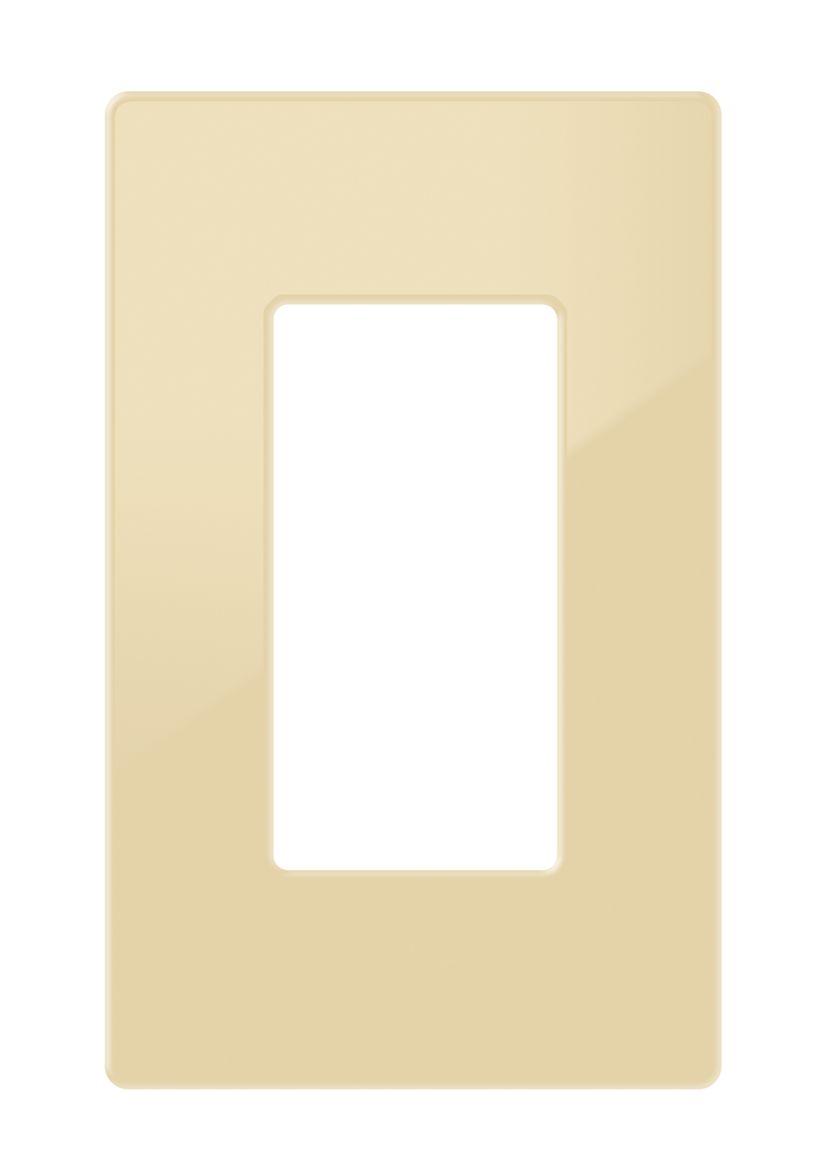 Crestron FP-G1-IVR-S - Decorator Style Faceplate, 1-Gang, Ivory Smooth