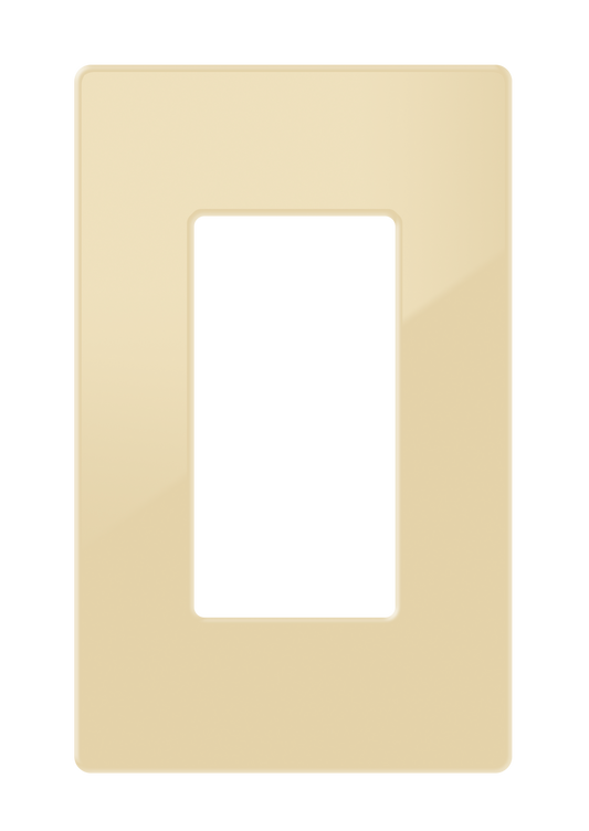 Crestron FP-G1-IVR-S - Decorator Style Faceplate, 1-Gang, Ivory Smooth