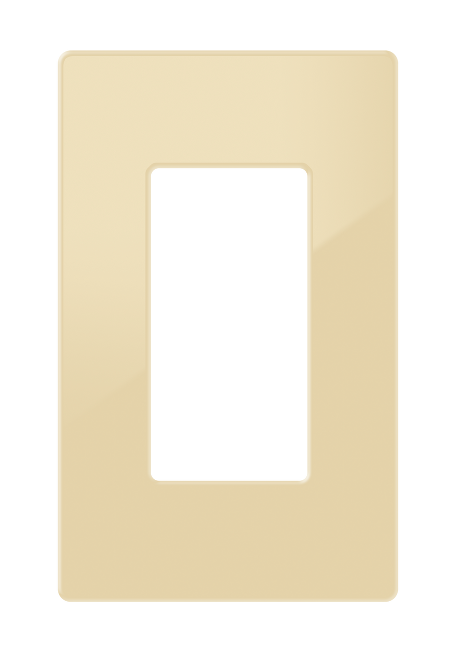 Crestron FP-G1-IVR-S - Decorator Style Faceplate, 1-Gang, Ivory Smooth