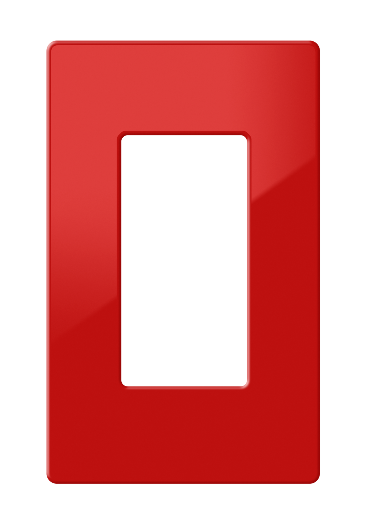 Crestron FP-G1-RED-S - Decorator Style Faceplate, 1-Gang, Red Smooth