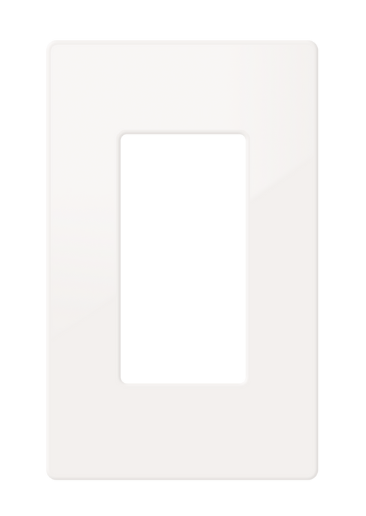 Crestron FP-G1-W-S - Decorator Style Faceplate, 1-Gang, White Smooth