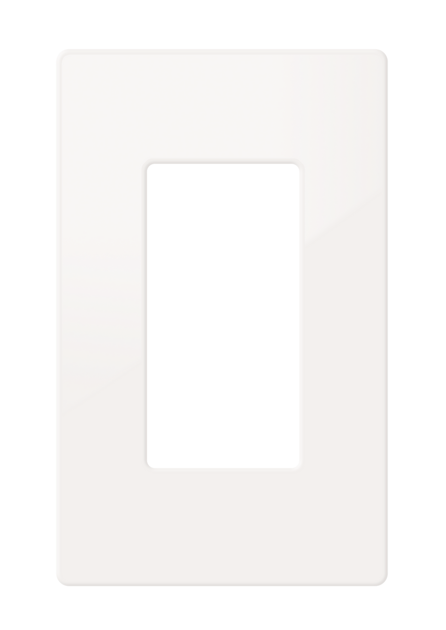 Crestron FP-G1-W-S - Decorator Style Faceplate, 1-Gang, White Smooth