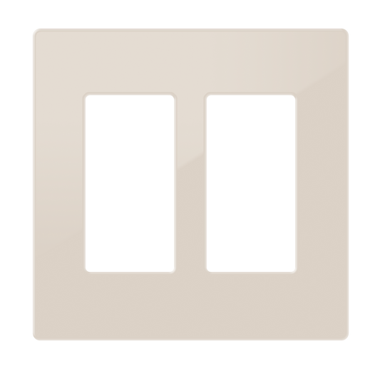 Crestron FP-G2-A-S - Decorator Style Faceplate, 2-Gang, Almond Smooth