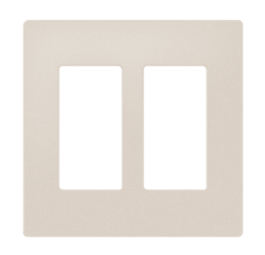 Crestron FP-G2-A-T - Decorator Style Faceplate, 2-Gang, Almond Textured