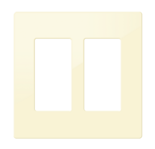 Crestron FP-G2-DA-S - Decorator Style Faceplate, 2-Gang, Dark Almond Smooth