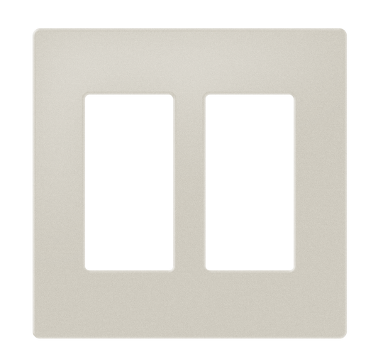 Crestron FP-G2-LAT-T - Decorator Style Faceplate, 2-Gang, Latte Textured