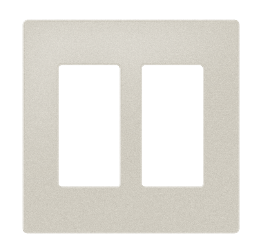 Crestron FP-G2-LAT-T - Decorator Style Faceplate, 2-Gang, Latte Textured