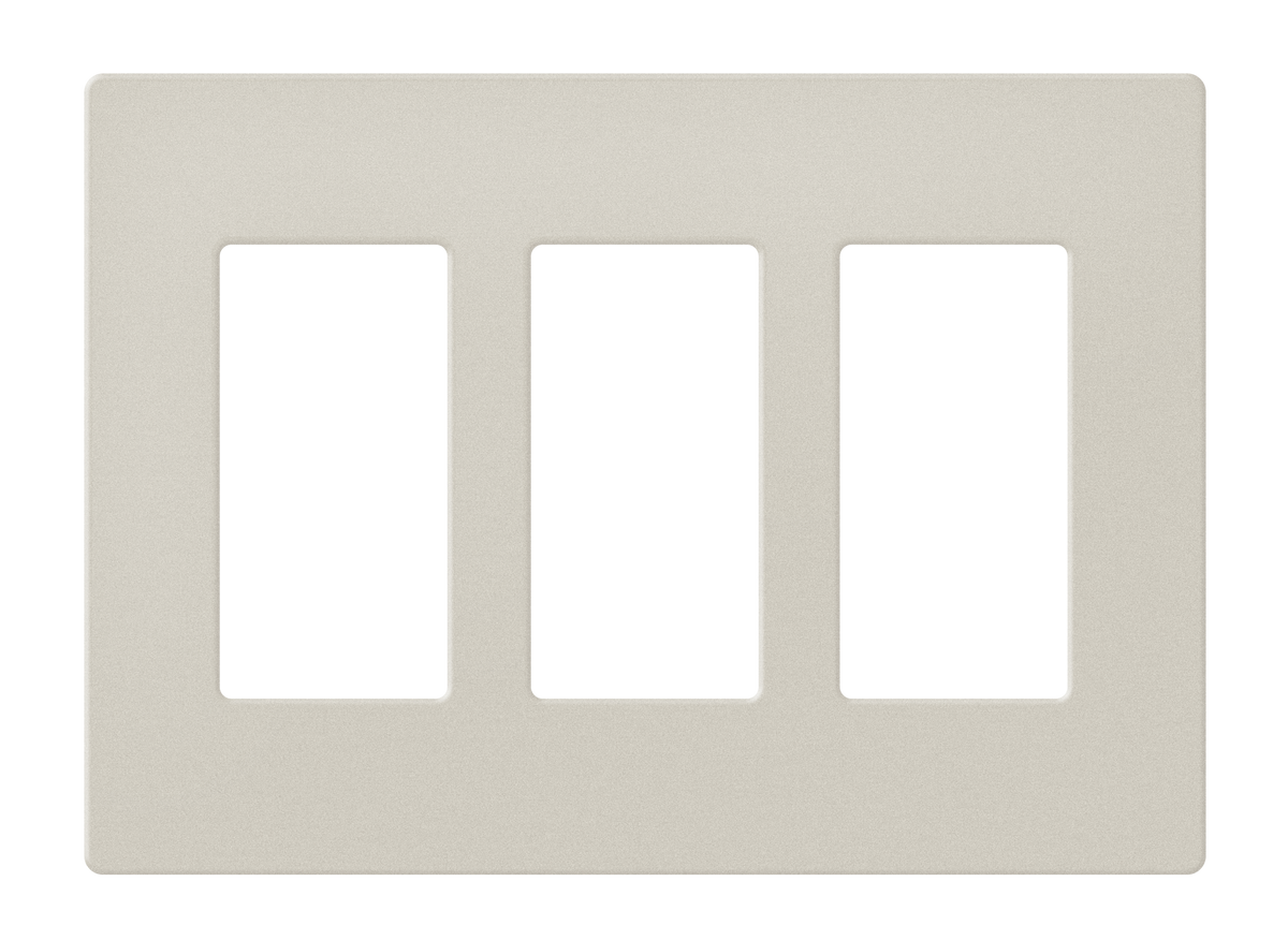 Crestron FP-G3-LAT-T - Decorator Style Faceplate, 3-Gang, Latte Textured