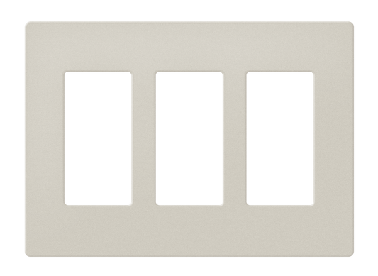 Crestron FP-G3-LAT-T - Decorator Style Faceplate, 3-Gang, Latte Textured