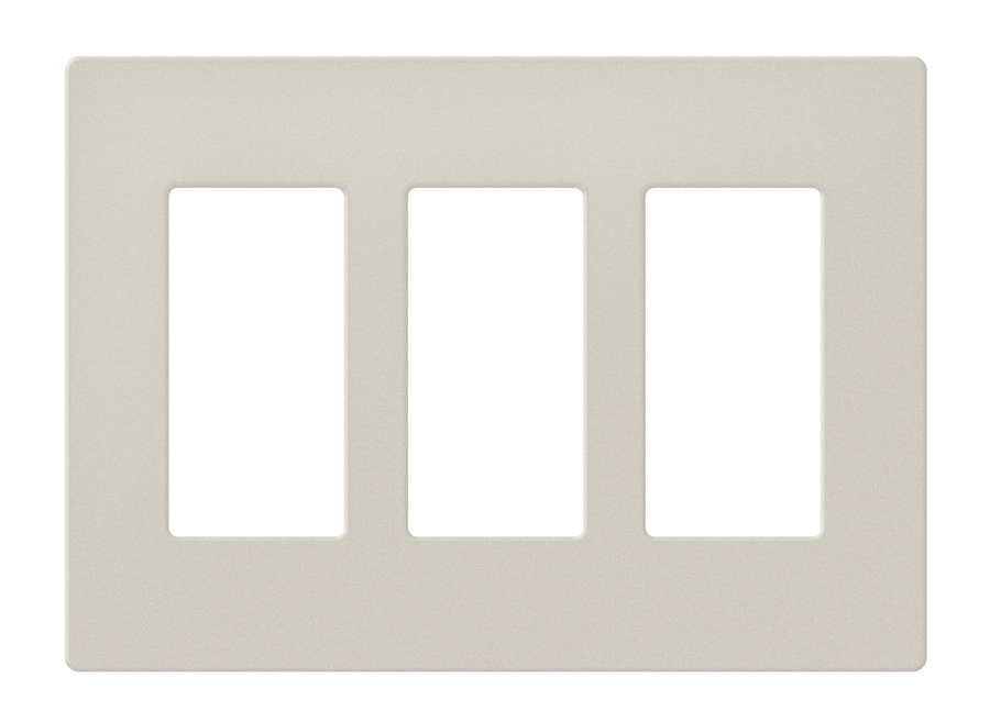Crestron FP-G3-LAT-T - Decorator Style Faceplate, 3-Gang, Latte Textured